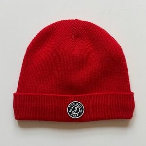 Jacadi Kids Unisex Fleece-Lined Orange Beanie Hat - Size 12M